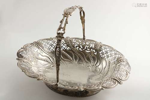 A george iii swing-handled cake basket