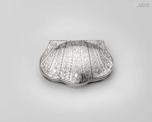 A rare george i silver snuff box