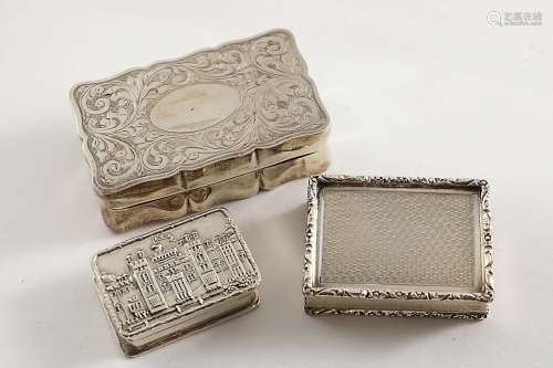 Three small late 20th century boxes:-