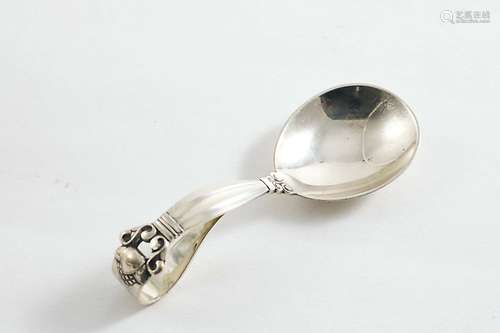 A 20th century danish acorn pattern pattern child's spoon