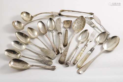 Miscellaneous flatware:-