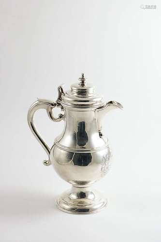 A george i irish flagon or covered jug