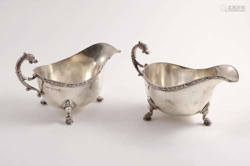 A pair of mid 20th century sauce boats