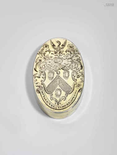 A george iii silvergilt oval snuff box