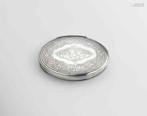 A george i silver snuff box