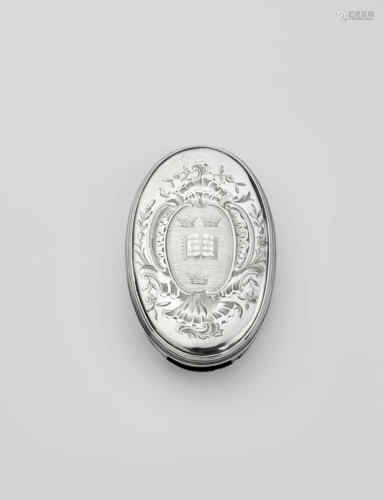 A george iii silver seal or skippet box