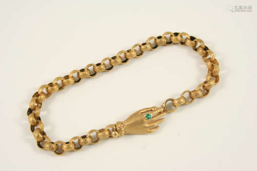 A victorian gold bracelet