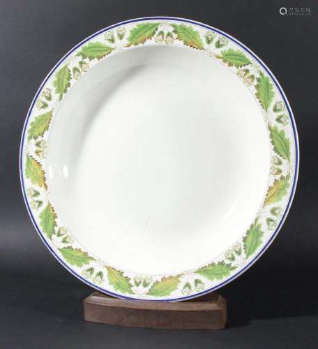 Wedgwood creamware large circular dish or platter,