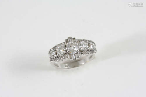 An art deco diamond ring