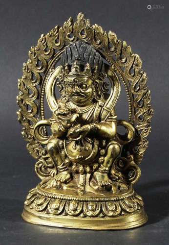 Tibetan bronze fortune buddha,