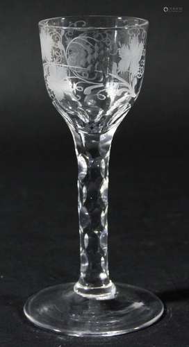 English wine glass,