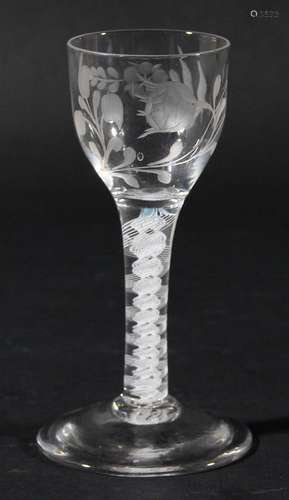 English wine glass,