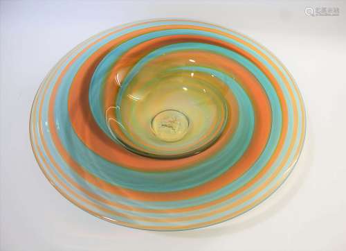 Bob crooks - large studio glass bowl