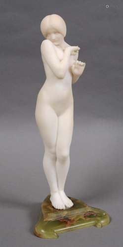 Art nouveau figure of a girl - after louis chalon (1866-1940)