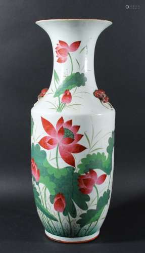 Chinese famille rose vase,