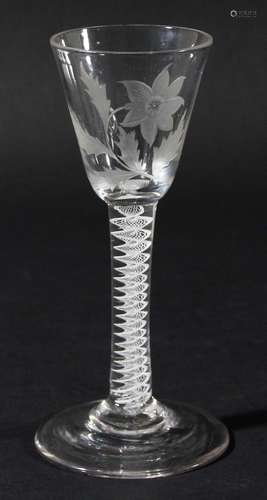 English wine glass,