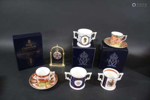 Collection of royal crown derby - boxed