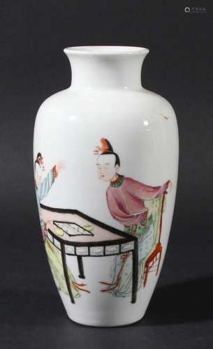 Chinese famille rose vase,