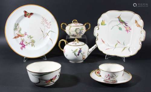 Wedgwood creamware tea service,later 19th century, pattern 756, printed and
