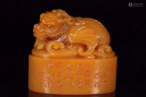 A TIANHUANG STONE CARVED SEAL