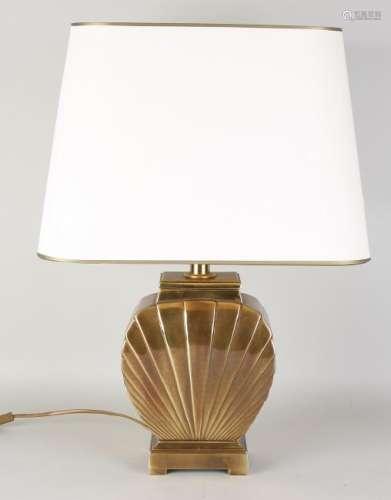 Stylish copper table lamp. Second half of the 20th