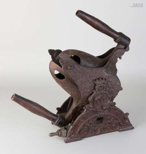 Rare German cast iron historism double iron holder +