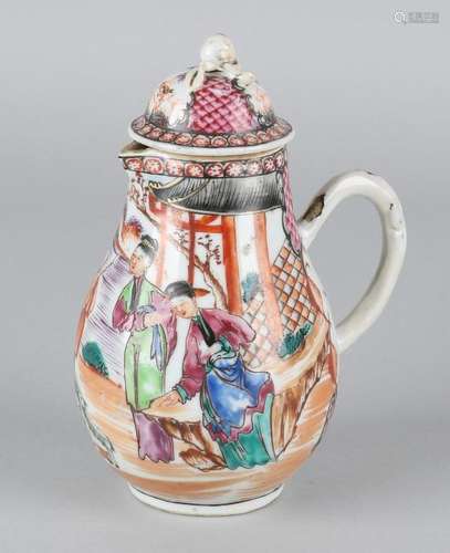 18th Century Chinese porcelain lid jug with Amsterdam