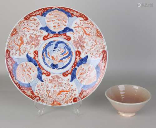 19th Century Imari porcelain plate + old Chinese bowl