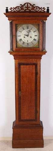 18th Century English oak standing clock. John Bullock