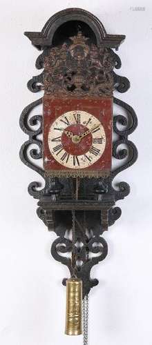 Antique Twentle chair clock. Signed Kamperfehn Almelo.