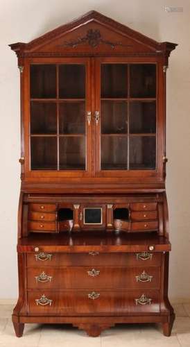 Dutch mahogany Louis Seize writing secretary with