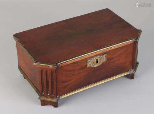 18th Century mahogany Louis Seize sewing kit with
