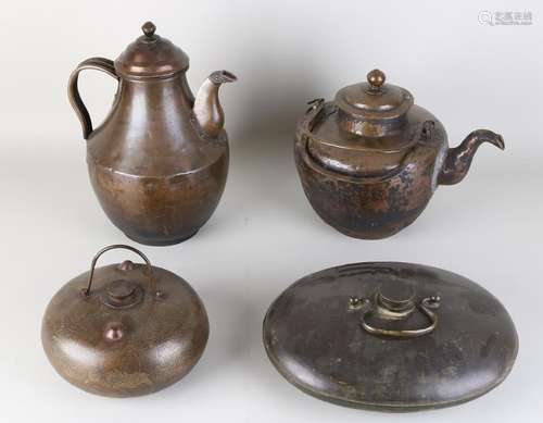 Four times Eastern copper work. Consisting of: Two