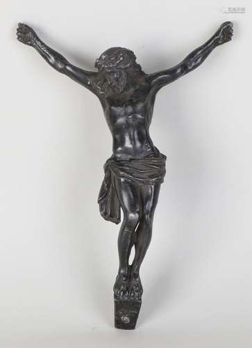 19th Century bronze Corpus Christi. Size: 16 cm. In