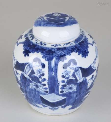 Old / antique Chinese porcelain ginger jar with Geishas