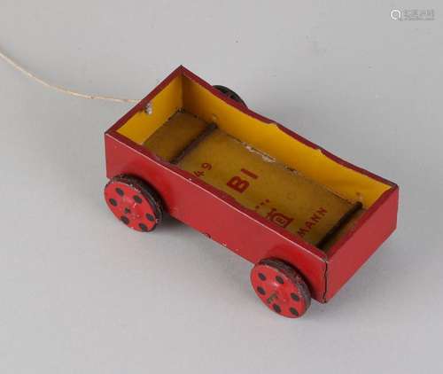 Antique German Lehmann tin toys. Trekkar model. Bibi.