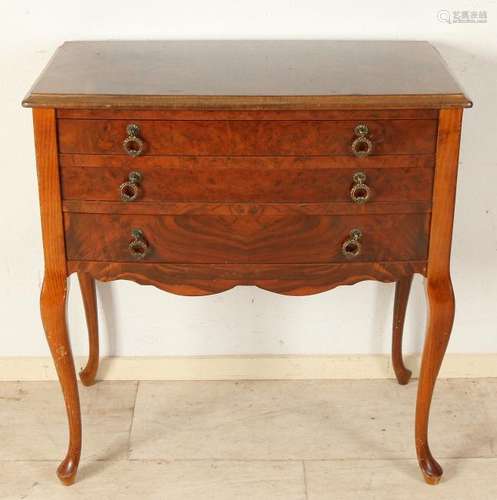 Old carrot nuts chest of drawers. Style furniture.