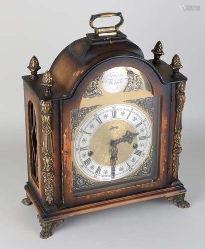 Westminster table clock with brass frames. Second half