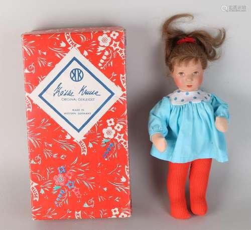 50-years German Käthe Kruse doll in original box.