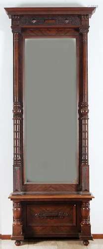 Mirror with console. Circa 1880. Console and mirror