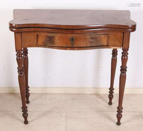 19th Century mahogany wooden table. Louis Philippe.