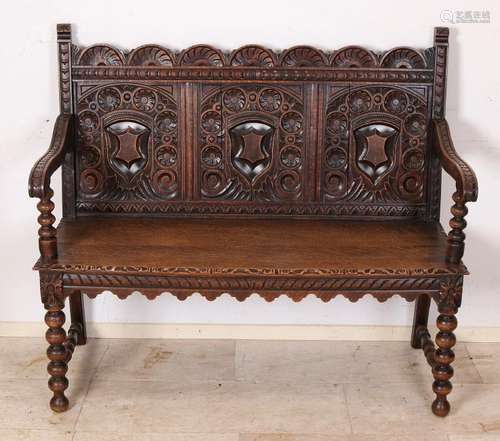 19th century historicism oak-wood Neo Renaissance halb.