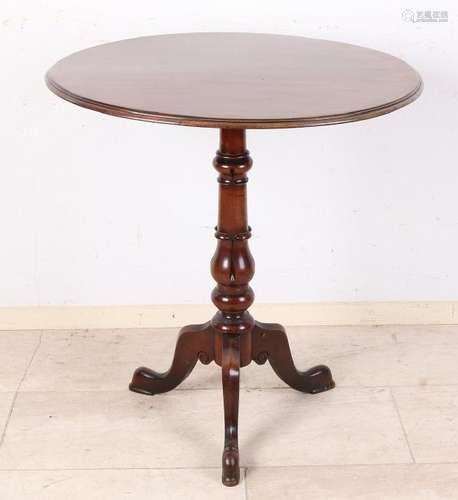 19th Century English mahogany side table on