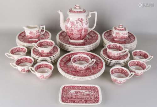 Old ceramics Villeroy and Boch tea set. Decor