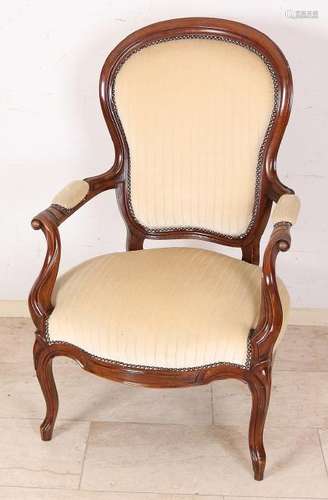 19th Century mahogany Biedermeier armchair with good