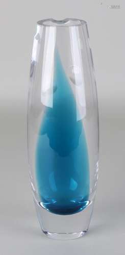 Modern Dutch Leerdam glass essilor decanter. Design by