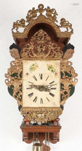 Separate 18th century Frisian chair clock. Separate