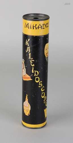 Old tin toy kaleidoscope. Signature Mikado. With