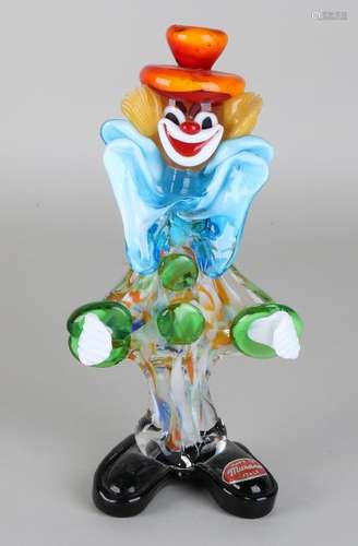 Murano glass clown. Second half of the 20th century.