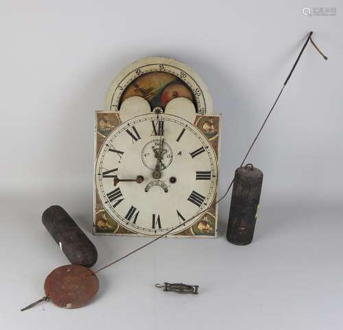 19th Century English eight-day timepiece with date,